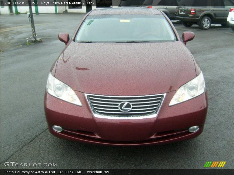 Royal Ruby Red Metallic / Black 2008 Lexus ES 350
