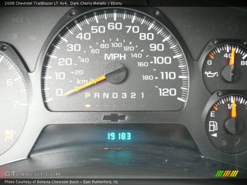 Dark Cherry Metallic / Ebony 2008 Chevrolet TrailBlazer LT 4x4