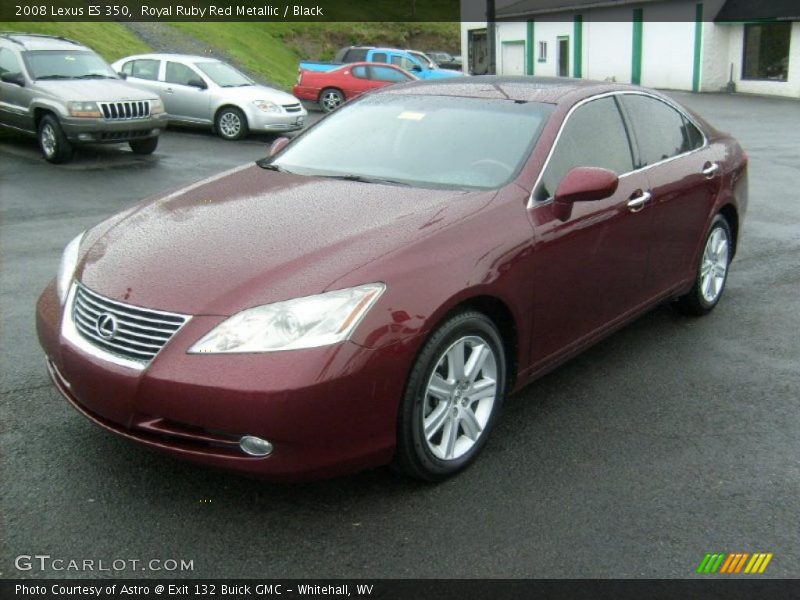 Royal Ruby Red Metallic / Black 2008 Lexus ES 350