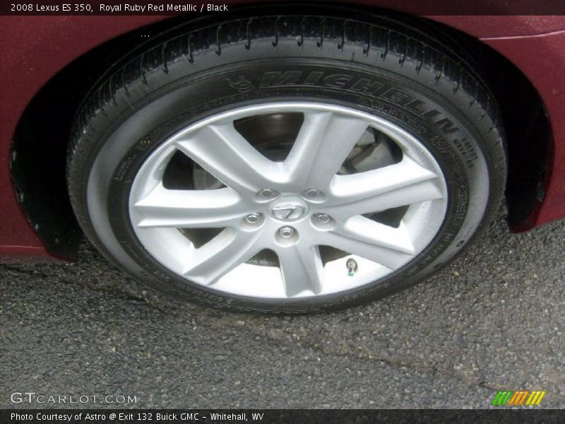 Royal Ruby Red Metallic / Black 2008 Lexus ES 350
