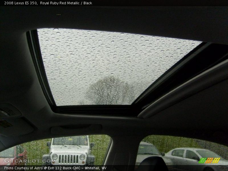 Royal Ruby Red Metallic / Black 2008 Lexus ES 350
