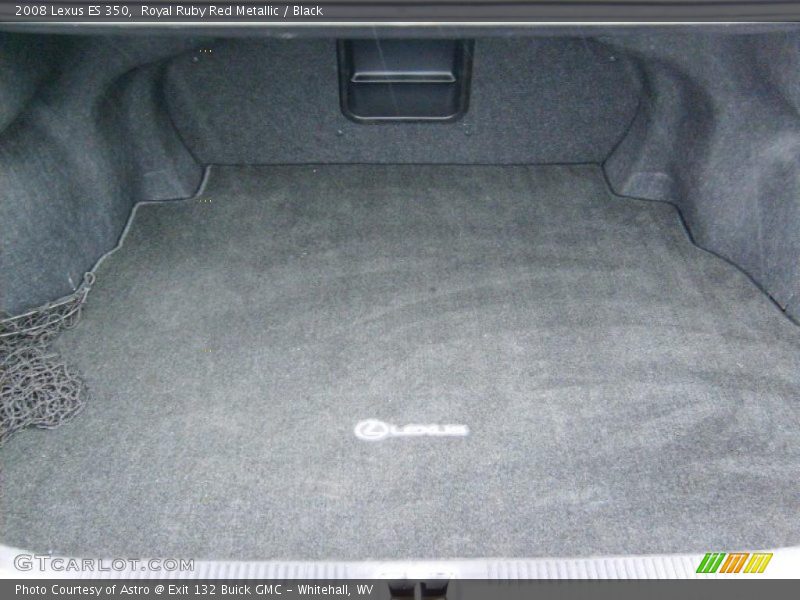 Royal Ruby Red Metallic / Black 2008 Lexus ES 350