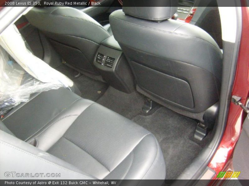 Royal Ruby Red Metallic / Black 2008 Lexus ES 350