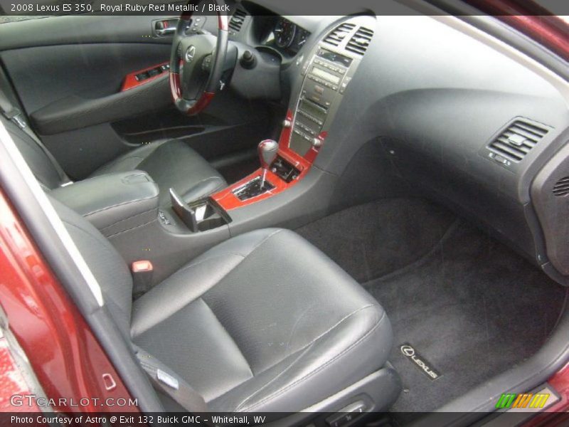Royal Ruby Red Metallic / Black 2008 Lexus ES 350