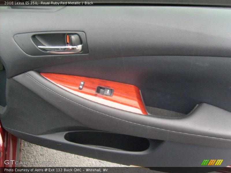 Royal Ruby Red Metallic / Black 2008 Lexus ES 350