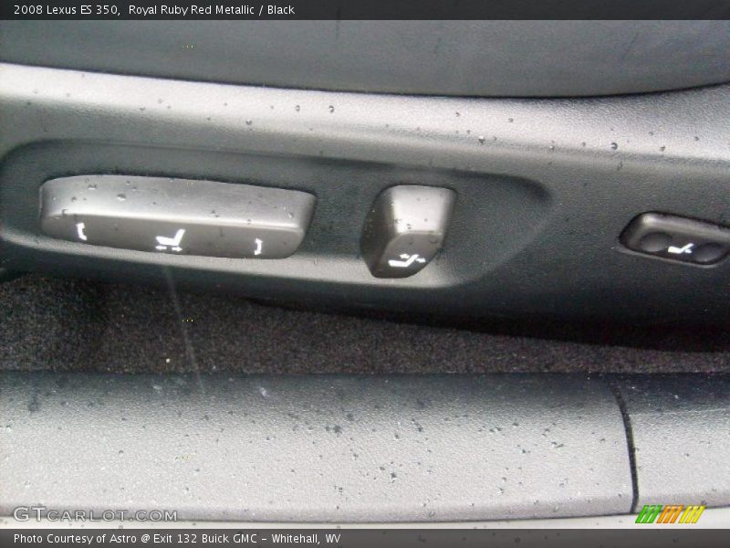 Royal Ruby Red Metallic / Black 2008 Lexus ES 350
