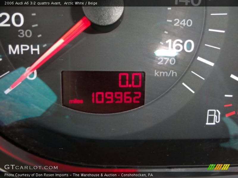 Arctic White / Beige 2006 Audi A6 3.2 quattro Avant
