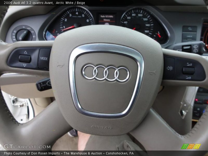 Arctic White / Beige 2006 Audi A6 3.2 quattro Avant