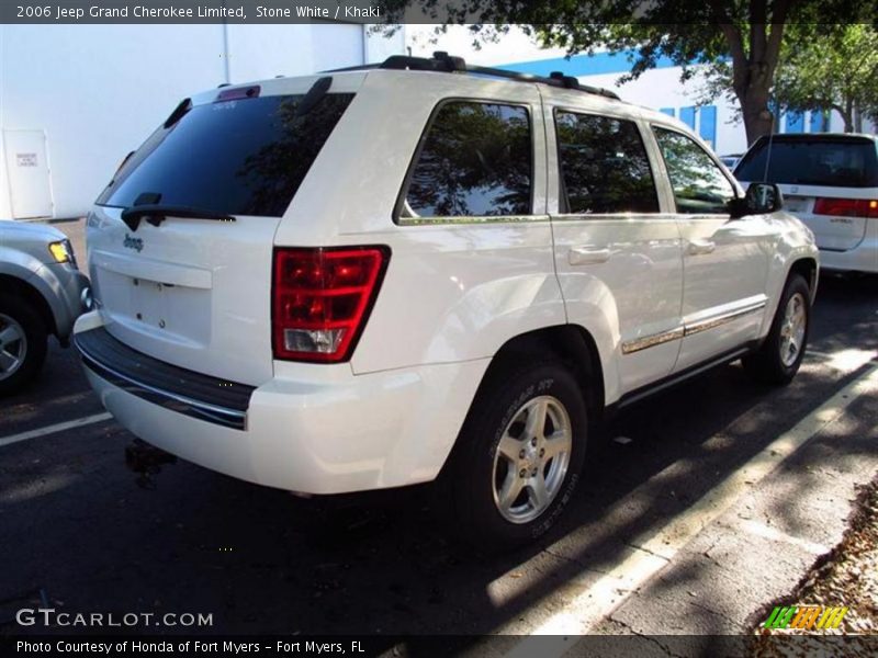 Stone White / Khaki 2006 Jeep Grand Cherokee Limited
