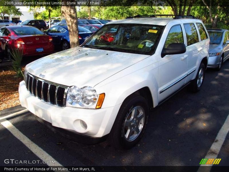 Stone White / Khaki 2006 Jeep Grand Cherokee Limited