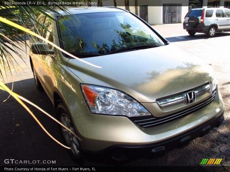 Borrego Beige Metallic / Ivory 2009 Honda CR-V EX-L