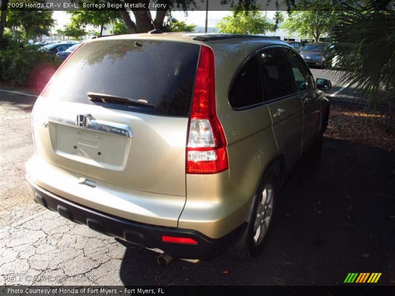 Borrego Beige Metallic / Ivory 2009 Honda CR-V EX-L