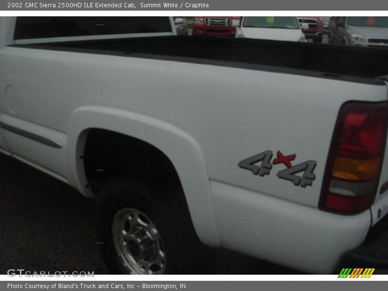 Summit White / Graphite 2002 GMC Sierra 2500HD SLE Extended Cab