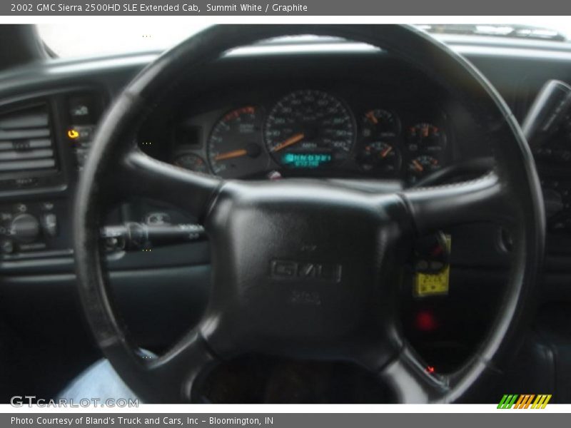 Summit White / Graphite 2002 GMC Sierra 2500HD SLE Extended Cab