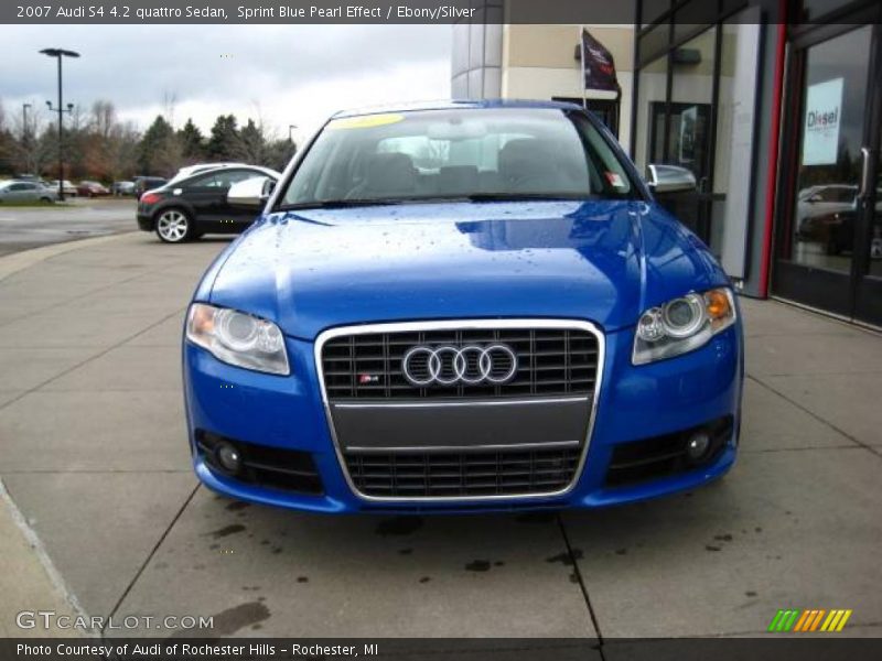 Sprint Blue Pearl Effect / Ebony/Silver 2007 Audi S4 4.2 quattro Sedan