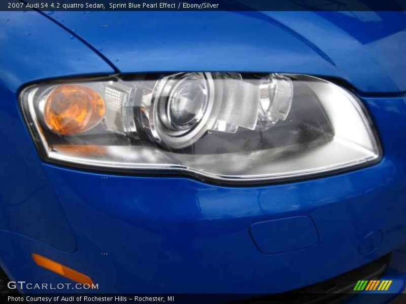 Sprint Blue Pearl Effect / Ebony/Silver 2007 Audi S4 4.2 quattro Sedan