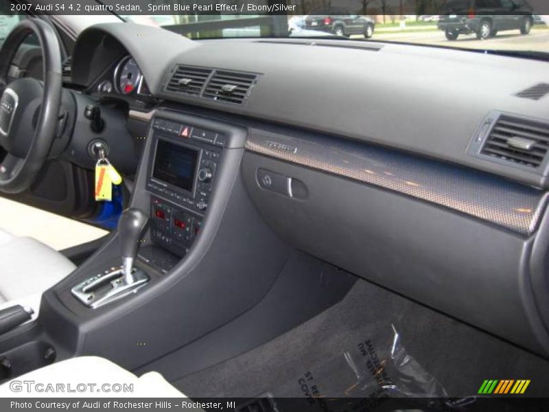 Sprint Blue Pearl Effect / Ebony/Silver 2007 Audi S4 4.2 quattro Sedan