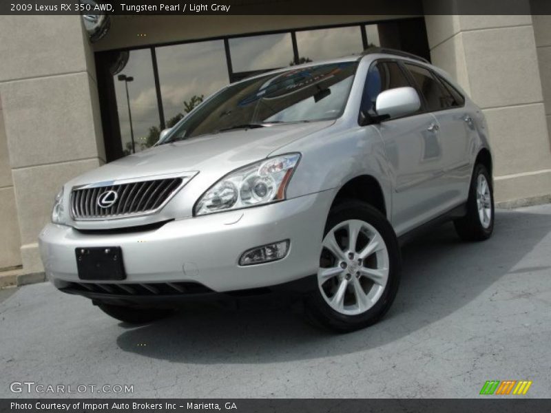 Tungsten Pearl / Light Gray 2009 Lexus RX 350 AWD