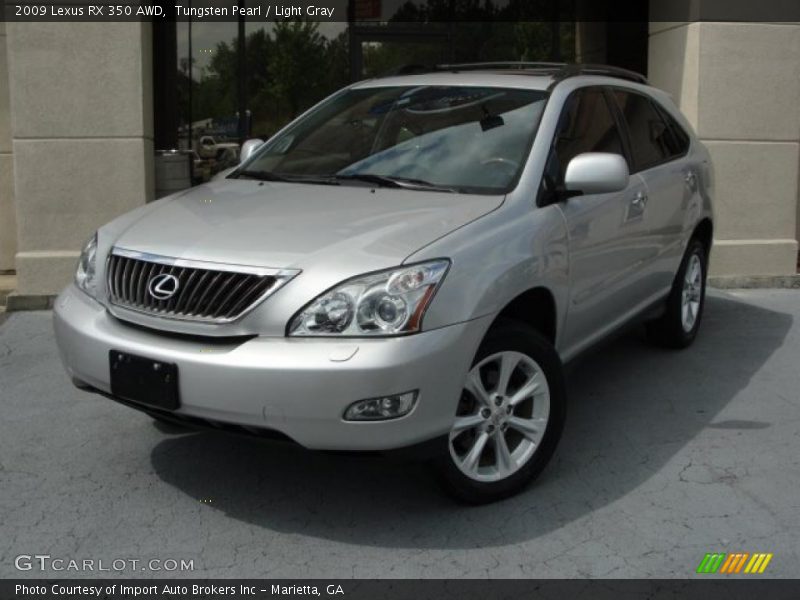 Tungsten Pearl / Light Gray 2009 Lexus RX 350 AWD