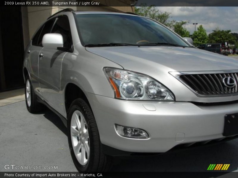 Tungsten Pearl / Light Gray 2009 Lexus RX 350 AWD