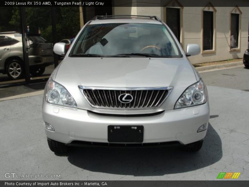 Tungsten Pearl / Light Gray 2009 Lexus RX 350 AWD