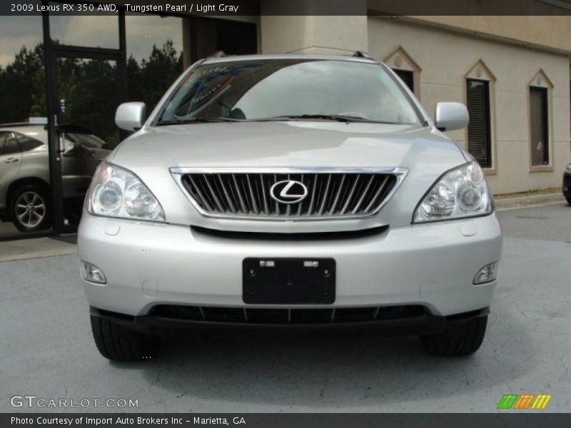 Tungsten Pearl / Light Gray 2009 Lexus RX 350 AWD
