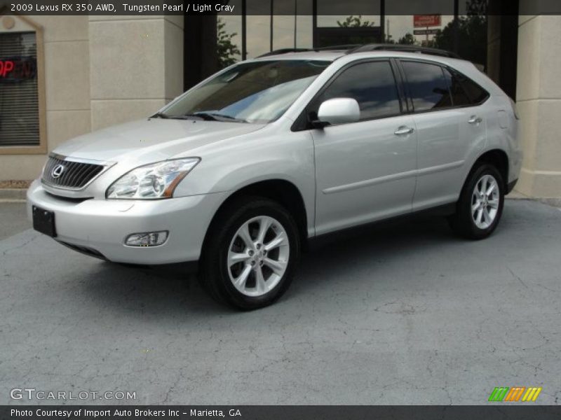 Tungsten Pearl / Light Gray 2009 Lexus RX 350 AWD
