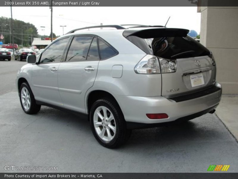Tungsten Pearl / Light Gray 2009 Lexus RX 350 AWD