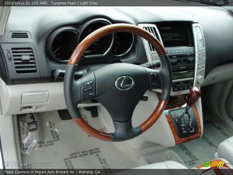 Tungsten Pearl / Light Gray 2009 Lexus RX 350 AWD