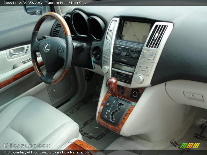 Tungsten Pearl / Light Gray 2009 Lexus RX 350 AWD