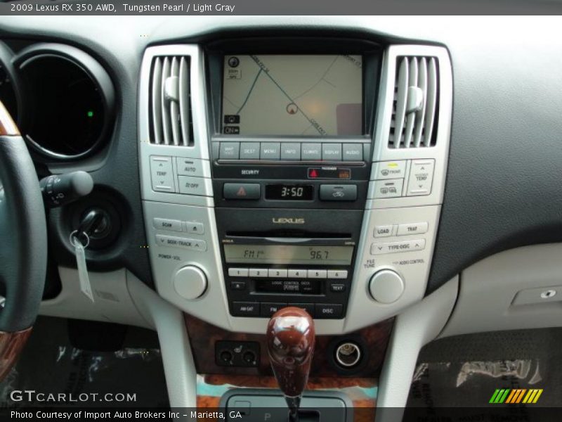 Tungsten Pearl / Light Gray 2009 Lexus RX 350 AWD