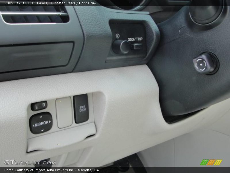 Tungsten Pearl / Light Gray 2009 Lexus RX 350 AWD