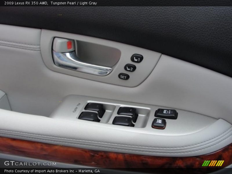 Tungsten Pearl / Light Gray 2009 Lexus RX 350 AWD