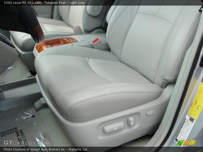 Tungsten Pearl / Light Gray 2009 Lexus RX 350 AWD
