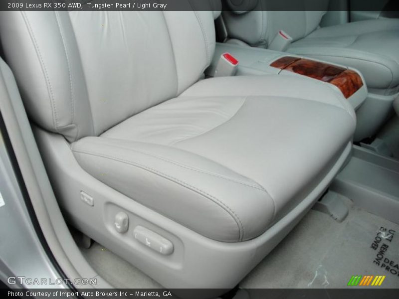 Tungsten Pearl / Light Gray 2009 Lexus RX 350 AWD