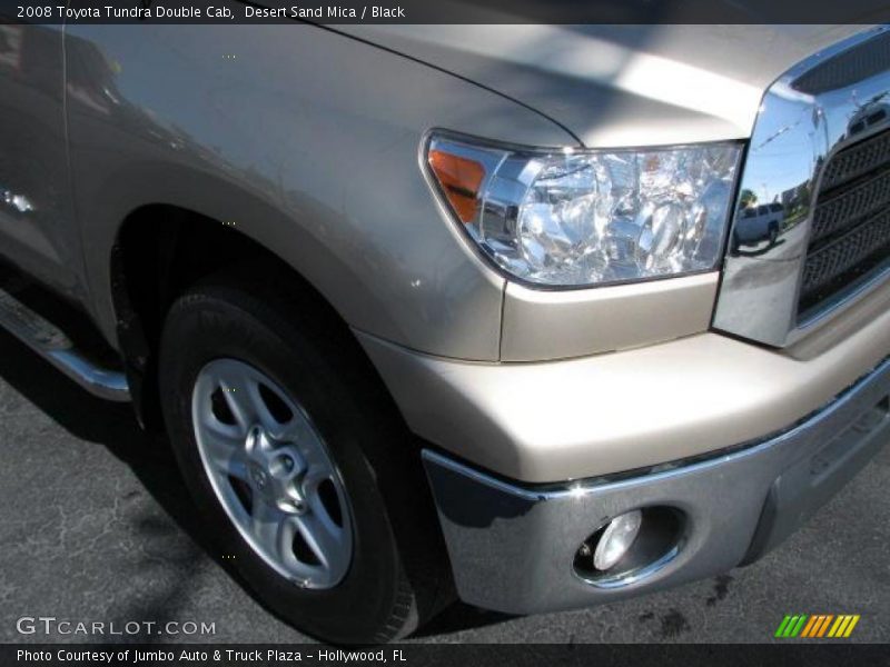 Desert Sand Mica / Black 2008 Toyota Tundra Double Cab