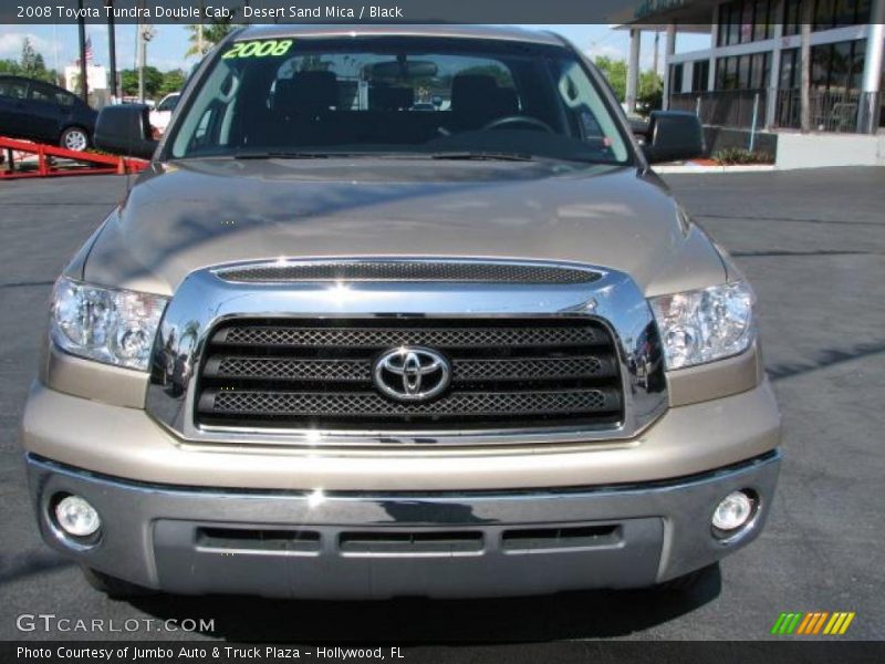 Desert Sand Mica / Black 2008 Toyota Tundra Double Cab