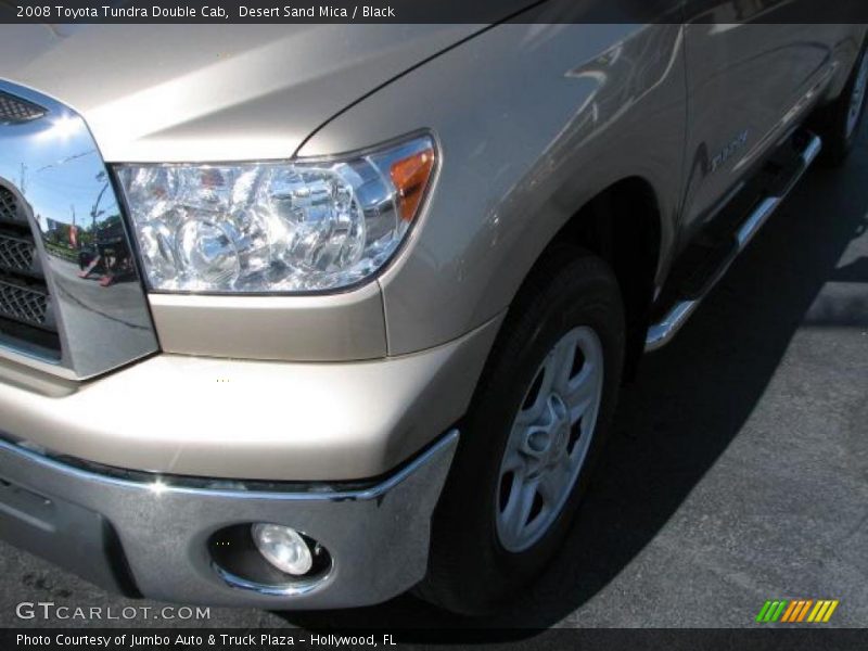 Desert Sand Mica / Black 2008 Toyota Tundra Double Cab