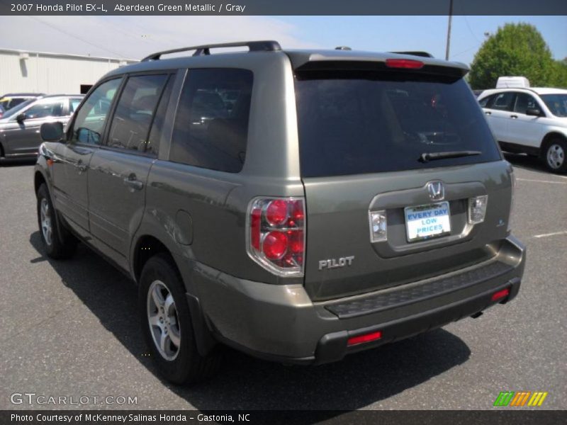 Aberdeen Green Metallic / Gray 2007 Honda Pilot EX-L