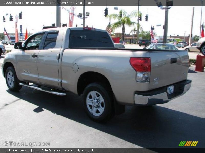 Desert Sand Mica / Black 2008 Toyota Tundra Double Cab