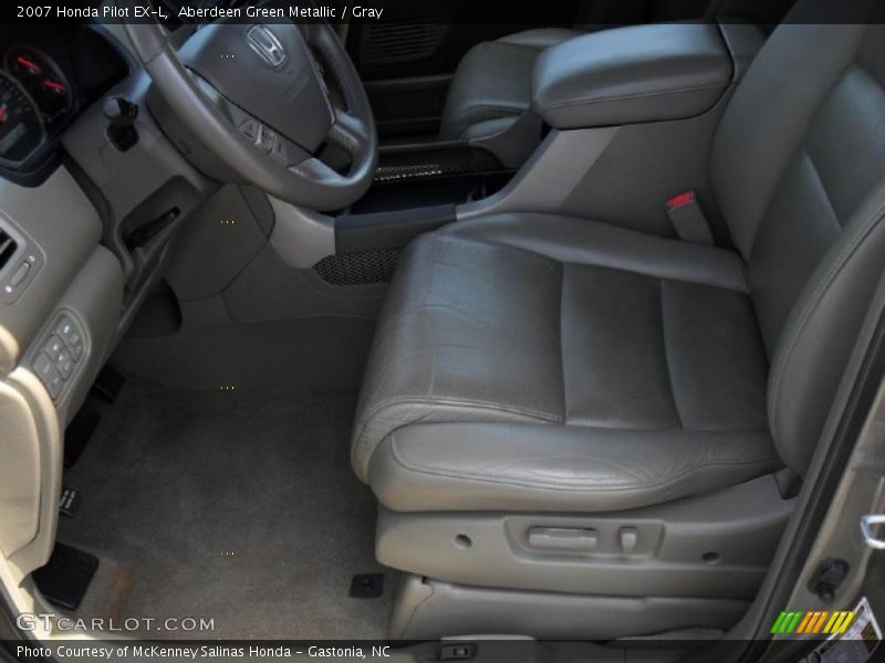 Aberdeen Green Metallic / Gray 2007 Honda Pilot EX-L