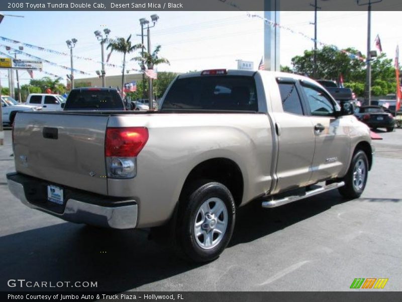 Desert Sand Mica / Black 2008 Toyota Tundra Double Cab