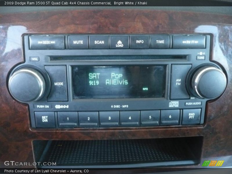 Bright White / Khaki 2009 Dodge Ram 3500 ST Quad Cab 4x4 Chassis Commercial