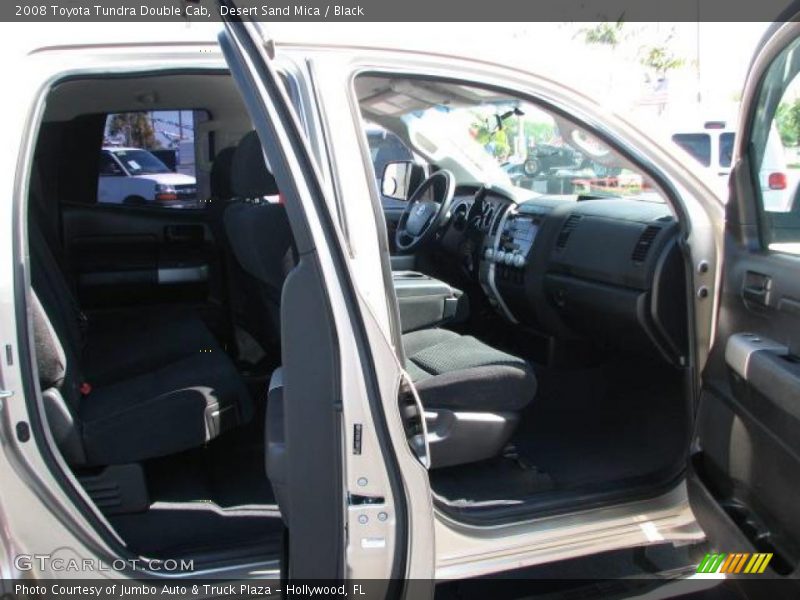 Desert Sand Mica / Black 2008 Toyota Tundra Double Cab