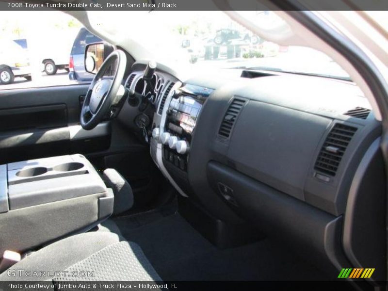 Desert Sand Mica / Black 2008 Toyota Tundra Double Cab