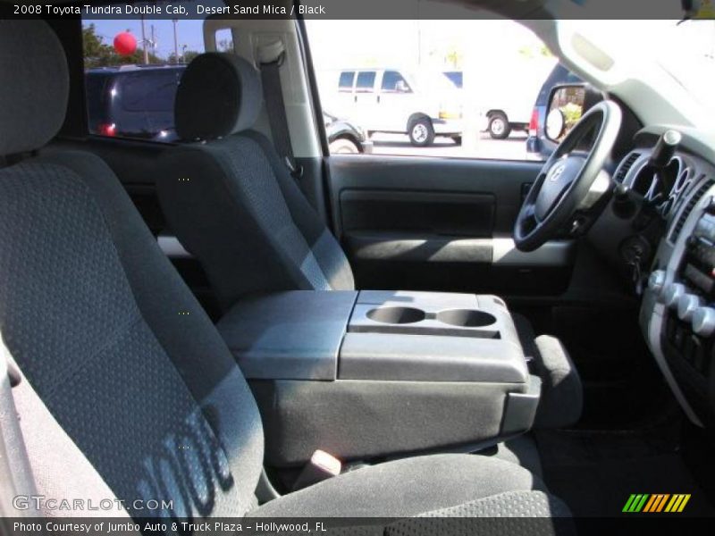 Desert Sand Mica / Black 2008 Toyota Tundra Double Cab
