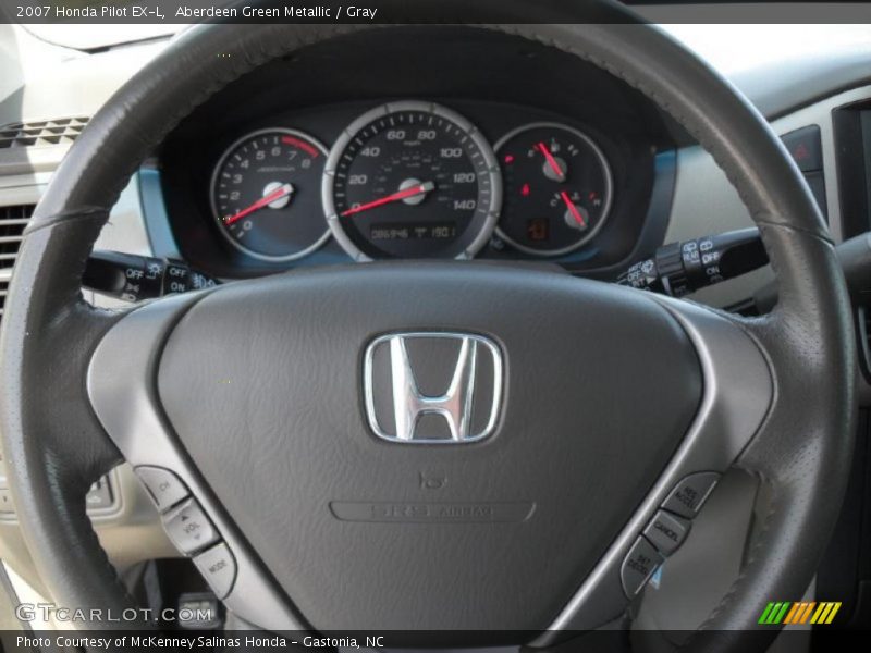 Aberdeen Green Metallic / Gray 2007 Honda Pilot EX-L