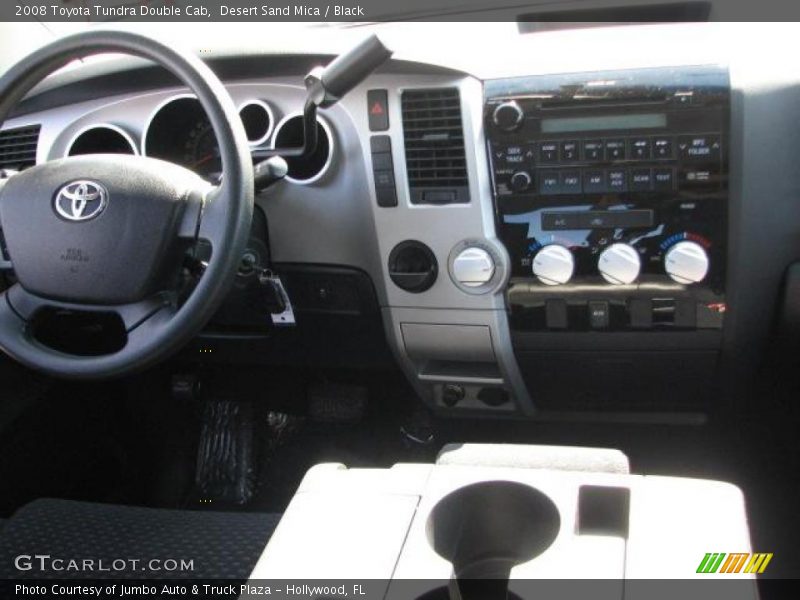 Desert Sand Mica / Black 2008 Toyota Tundra Double Cab