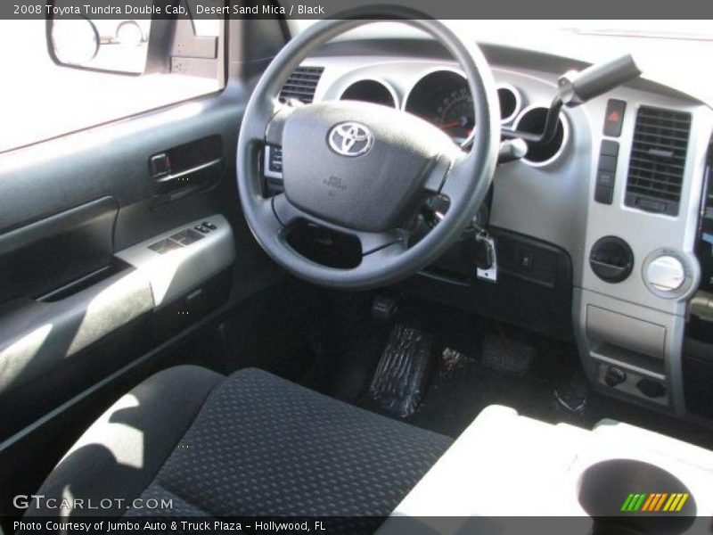 Desert Sand Mica / Black 2008 Toyota Tundra Double Cab