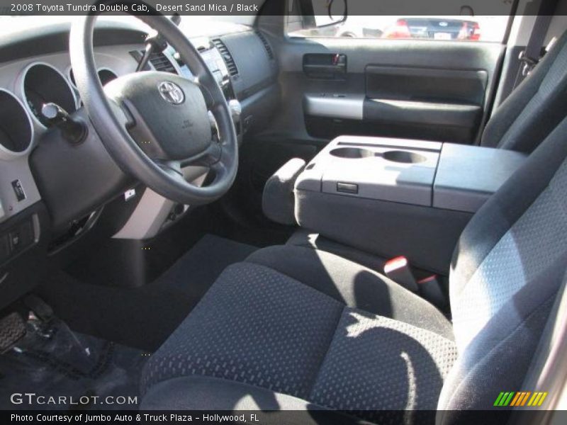 Desert Sand Mica / Black 2008 Toyota Tundra Double Cab